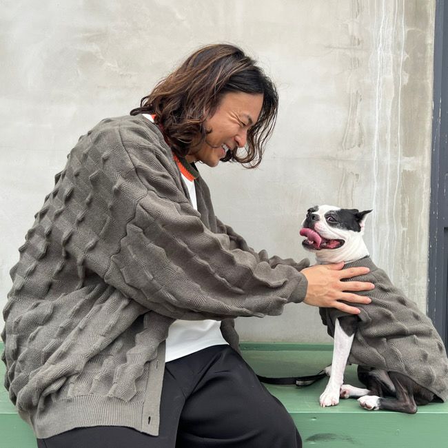 paw's living スリング　M キャメル ニットプリーツスリング | paw's living