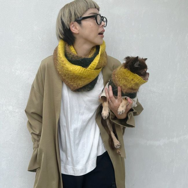 paw's lazo】ジャガードニットロングスヌード | paw's living